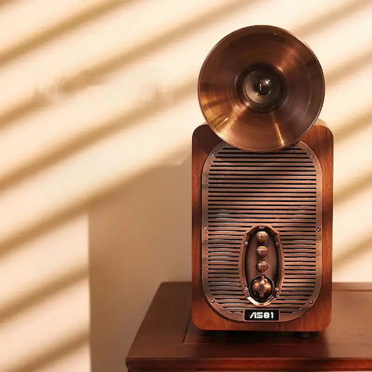 Old Street Audio Ηχείο Bluetooth 30W με Ραδιόφωνο και Διάρκεια Μπαταρίας έως 4 ώρες Καφέ