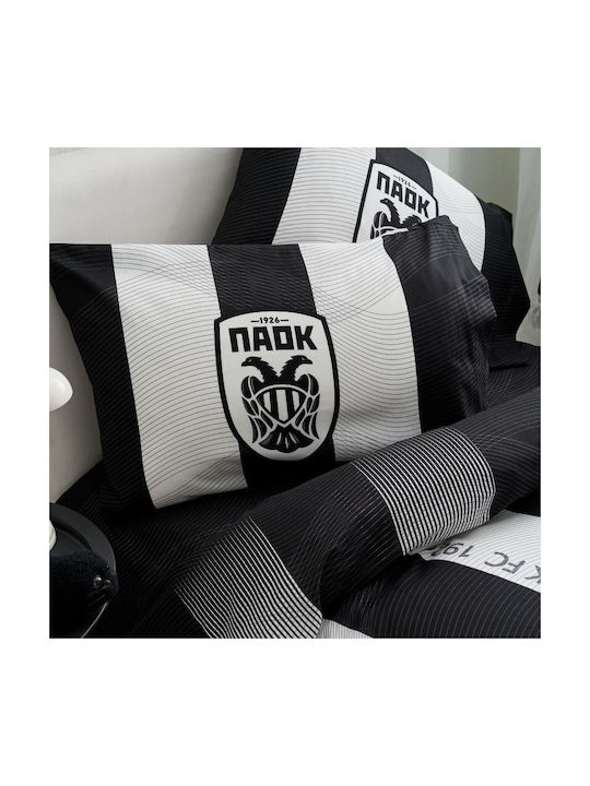 Vesta Home Single Cotton Black Sheets Set 170x270cm 3 Pieces