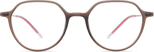 Lool Node Plastic Eyeglass Frame Brown BRRD