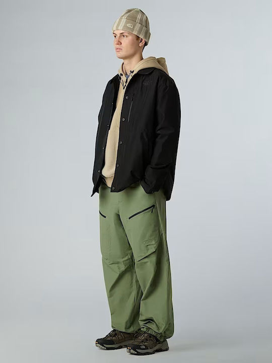 Μακρυμάνικo Overshirt σε Φαρδιά Γραμμή Black