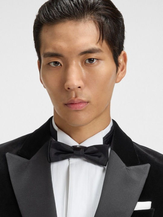 Men's Winter Suit Jacket Slim Fit Black