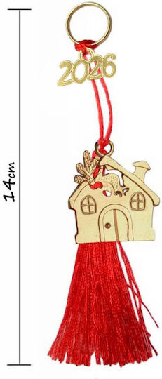 Tatu Moyo Handmade Hanging Lucky Charm Home Red 2026 14cm 1pcs Tatu Moyo Handmade Hanging Lucky Charm Home Red 2026 14cm 1pcs