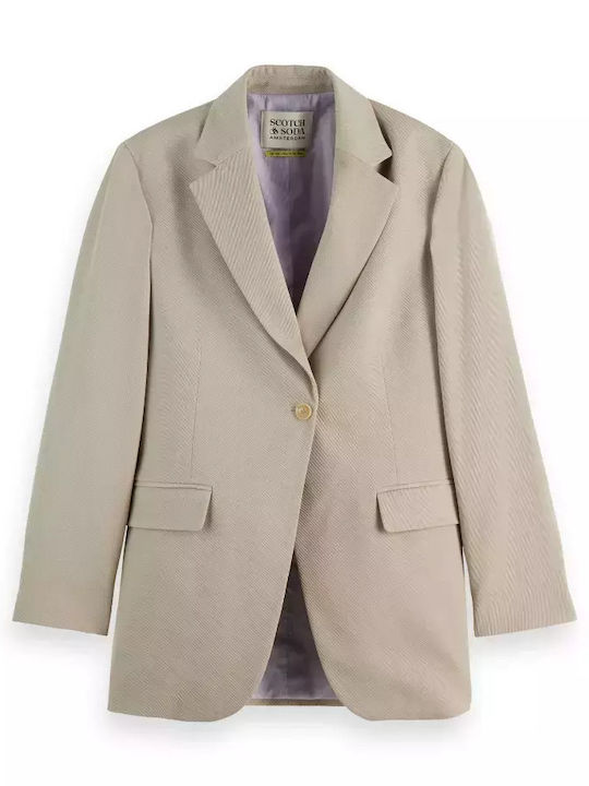 Scotch & Soda Γυναικείο Σακάκι Καφέ