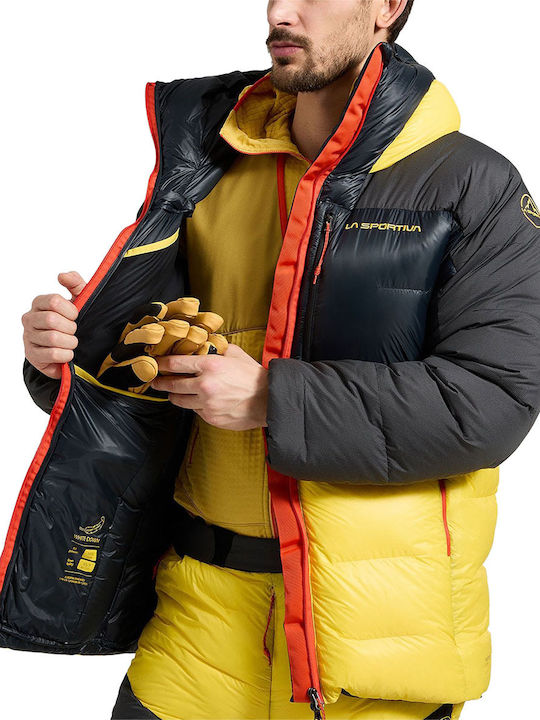 Olympus Tech Winter Jacke Parka Winddicht Schwarz