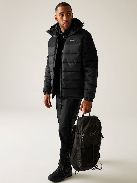 Men's Jacket Puffer Waterproof Black