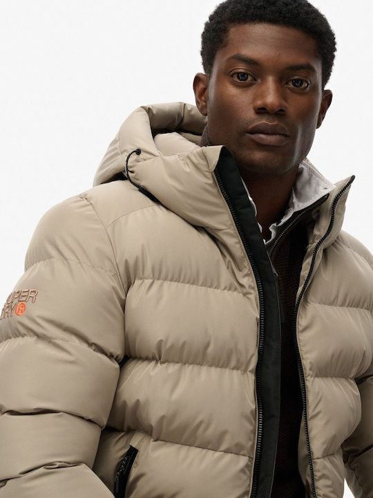Χειμωνιάτικο Μπουφάν Puffer Twig Beige