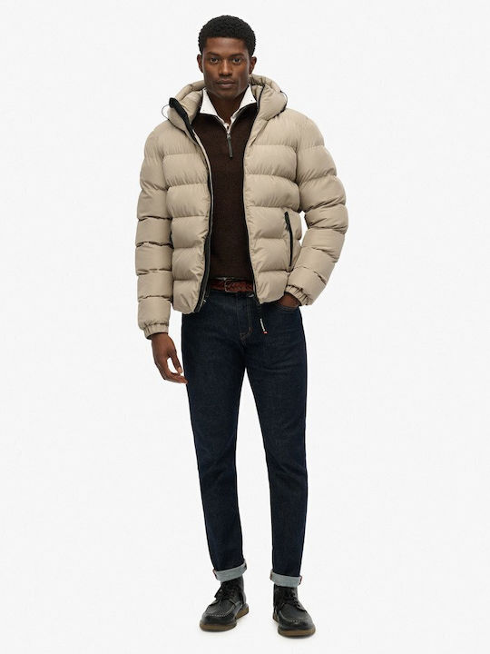 Χειμωνιάτικο Μπουφάν Puffer Twig Beige