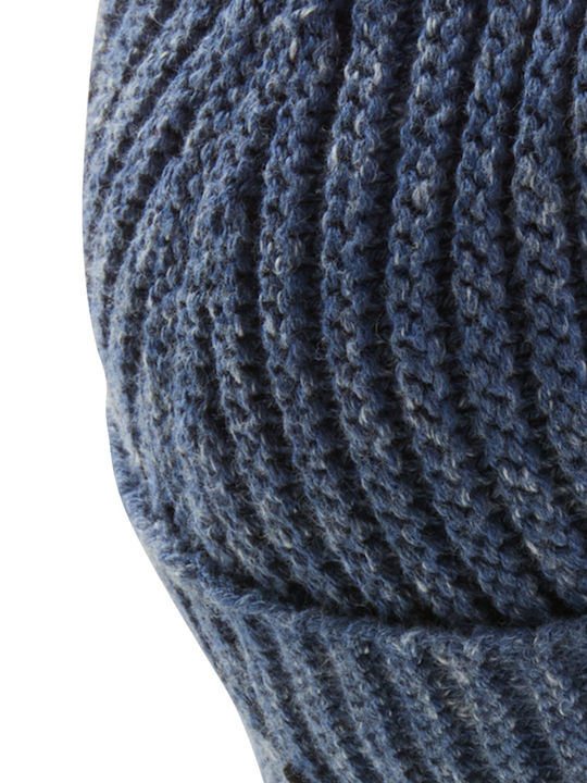 Beanie Ανδρικός Σκούφος Πλεκτός σε Μπλε χρώμα