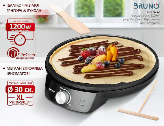 Bruno Crepe Maker 30cm Black 1200W