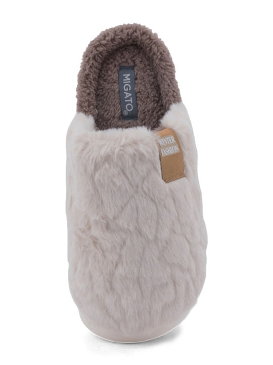 Winter Women's Slippers Beige