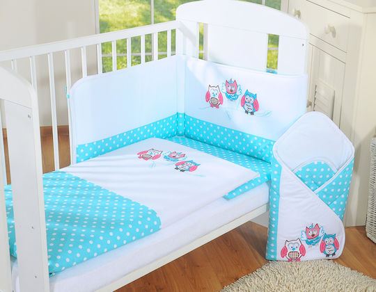 My Sweet Baby Σετ Παιδική Παπλωματοθήκη Μονή Turquoise, Pink
