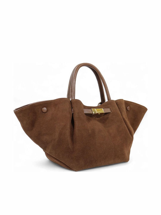 Leather Women's Bag Tote Handbag Brown