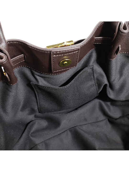 Leather Women's Bag Tote Handbag Brown