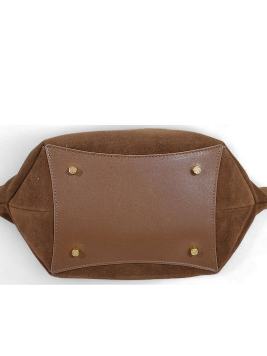Leather Women's Bag Tote Handbag Brown