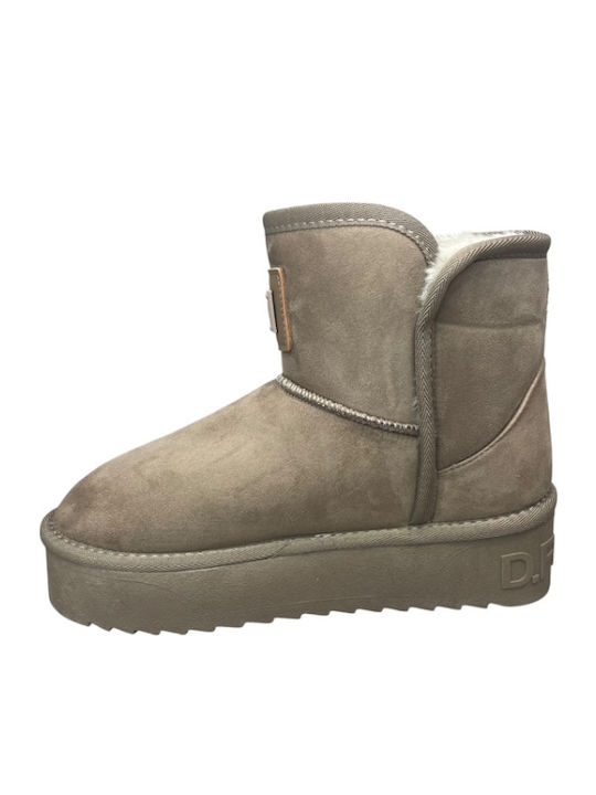 Nordic V.2 Women's Ankle Boots Brown DFGH371004 Taupe