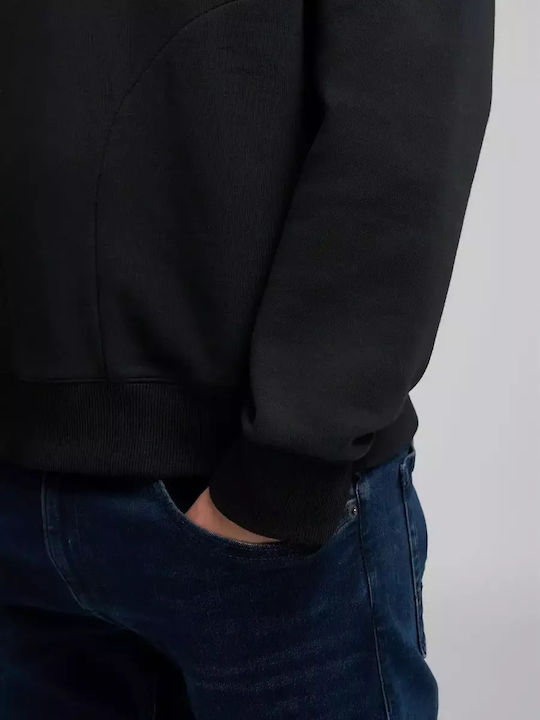 Sweatshirt with Hood Black