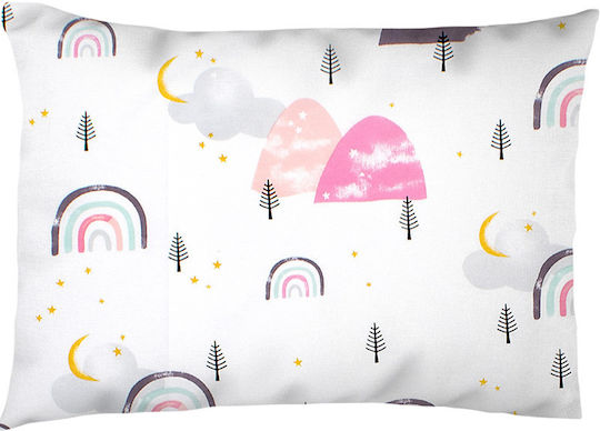 Dimcol Baby-Kissenbezug White-pink 45x35cm