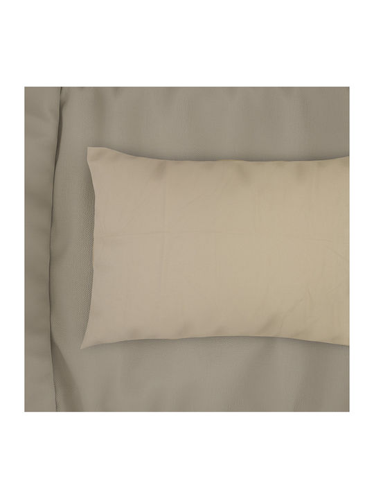 Dimcol Bebe Solid Baby Cotton Pillowcase Beige 45x35cm