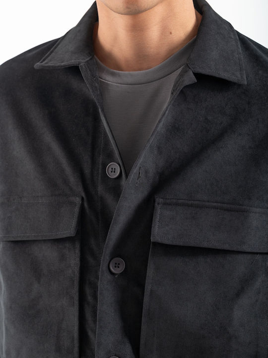 Μακρυμάνικo Overshirt Black 300-2526-AREZZIO