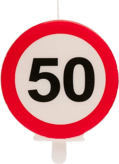 Anniversary Candle "50" Dekora
