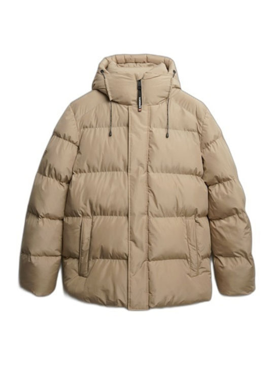 Winter Jacket Puffer Twig Beige