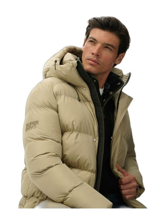Winter Jacket Puffer Twig Beige