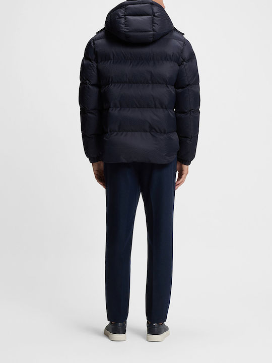 Logo Jacket Puffer Waterproof Dark Blue