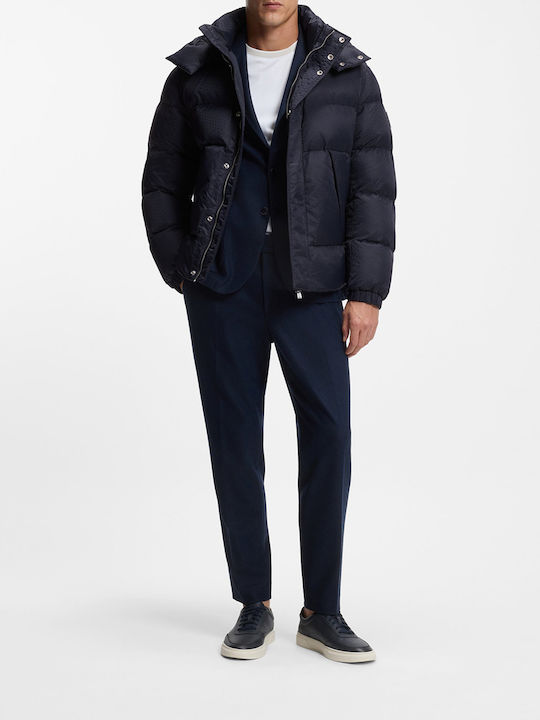 Logo Jacket Puffer Waterproof Dark Blue