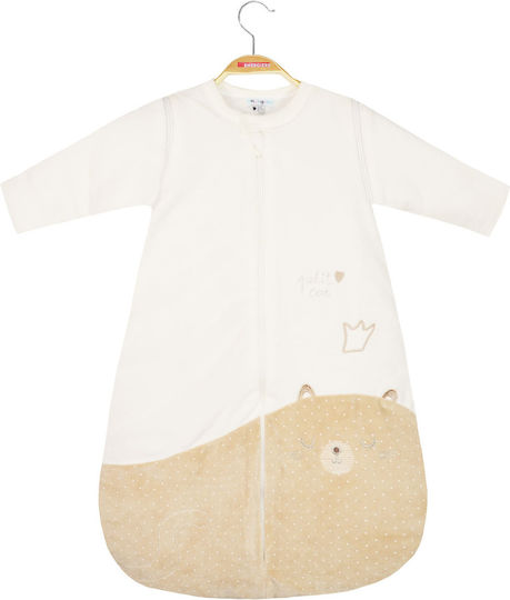 Energiers Winter Baby Sleeping Bag with Detachable Sleeves Beige Energiers Winter Baby Sleeping Bag with Detachable Sleeves Beige