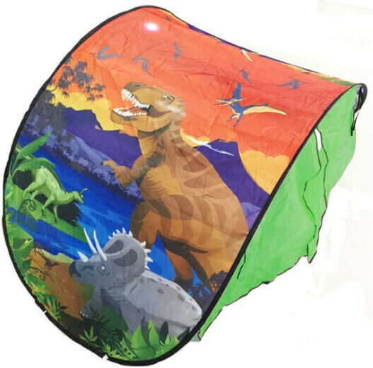 Kids Bed Tunnel Dinosaur Island Green