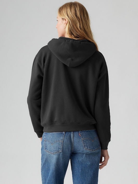Levi's Everyday Φούτερ Μαύρο με Κουκούλα