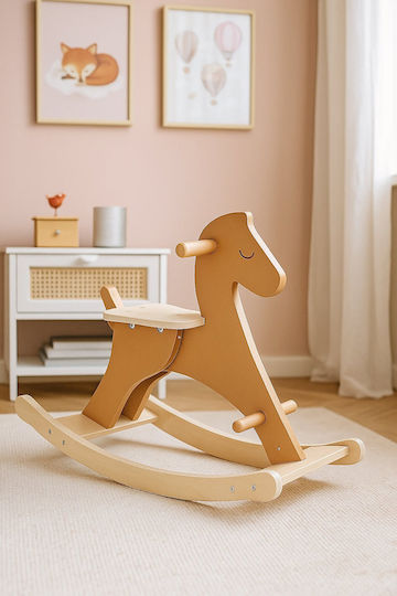 Schaukelspielzeug Pferd Beige