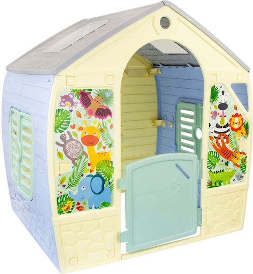 Mochtoys Multifunctional Kids Playhouse Garden Happy Multicolored 102x88x108cm