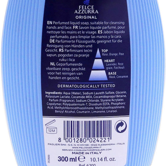 Felce Azzurra Classic Κρεμοσάπουνο με Αντλία 300ml