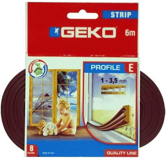 Geko Αεροστόπ Πόρτας σε Καφέ Χρώμα