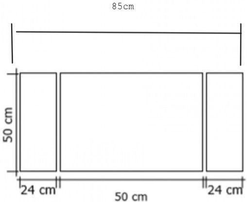 Fireplace Screen Design Iron Curved Three-Panel Gold Bronze 85x50cm