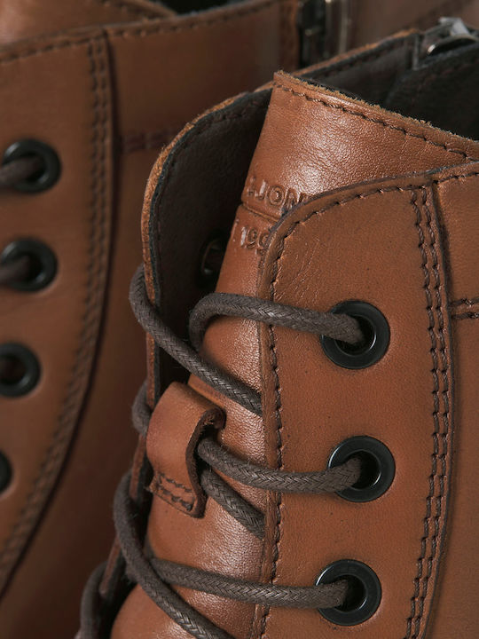Leder Herrenstiefel Tabac Braun