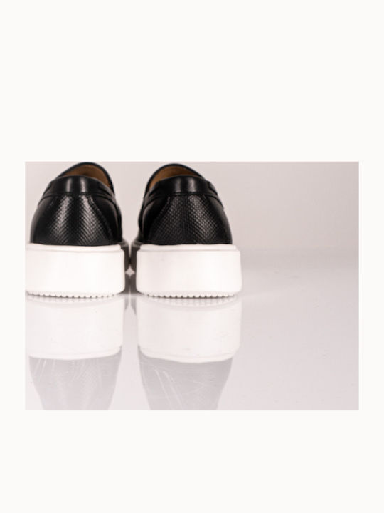 Men's Leather Loafers Black