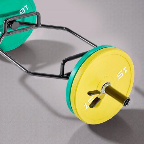 Vevor Trap Bar Olympic Type Φ50mm 20.1kg 142.5cm Length with Lock Jaw Collars