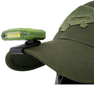 Delphin Lumină de lucru și de sit, cu baterie Lanternă Frontală LED cu Luminozitate Maximă 85lm Verde
