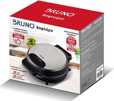 Bruno Βαφλιέρα για Στρογγυλές Βάφλες 1000W