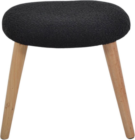 Ankor Oval Beistelltisch Holz Schwarz M40xL30xH40cm