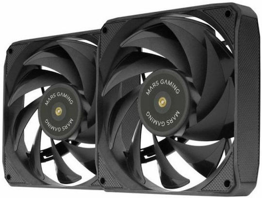 Case Fan 120mm Χωρίς Led Φωτισμό 2τμχ