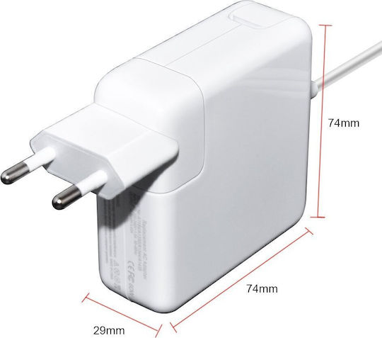 Захранващ адаптер за лаптопи Apple A1181 A1184 A1185 A1188 A1268 A1278 A1342 A1344 A1330 A1322 A1280 A1435 16.5v/3.65a 60w Magsafe жак