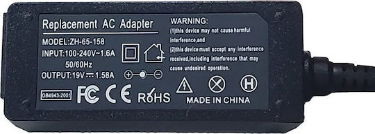 Power Supply Replacement Acer Laptops 19v 1.58a 30w 5.5 X 1.7mm Jack