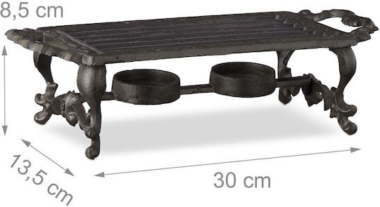 Gusseisen Lebensmittel Tee Kaffee Warmer Relaxdays 8,5 X 30 X 13,5 Cm