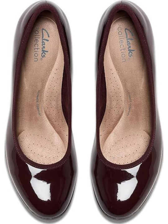 Leather Burgundy Heels