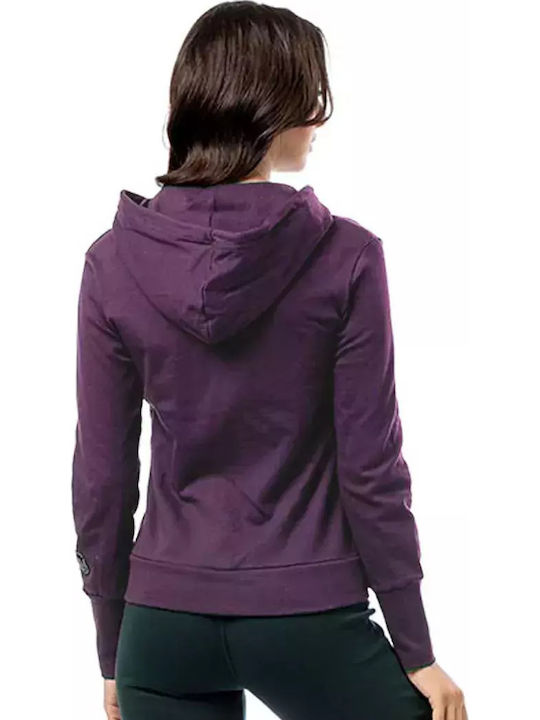 Women's Sweatshirt Jacket Eggplant