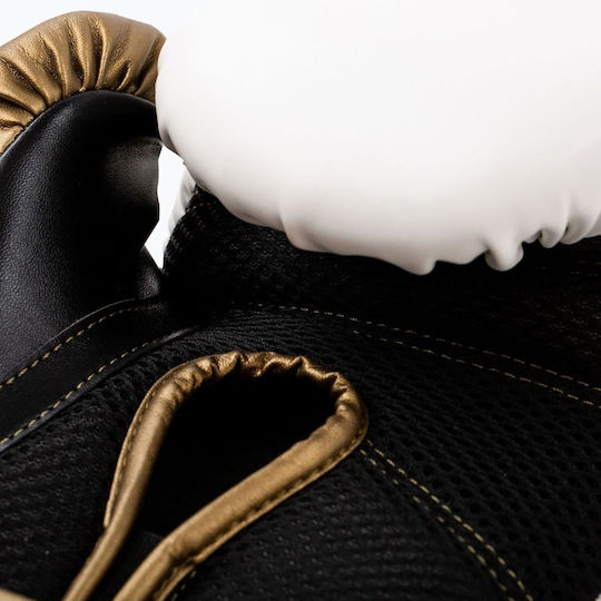 Everlast Powerlock 2 Boxing Gloves made of Synthetic Leather for Match White