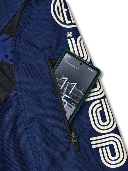 Deus Ex Machina Bărbați Pantaloni Motocicletă Cordura 4 Anotimpuri Waterproof Estate Blue